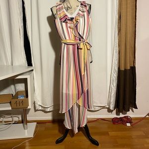 Multi Color Stripe Maxi dress